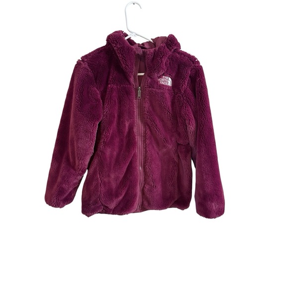 🔥The North Face💜Thick Winter 🚦Reversible puffer Jacket Purple Fuzzy Fleece-S - Picture 5 of 10